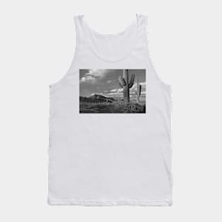 Saguaro And Teddybear Cholla Cacti And The Picacho Mountains Tank Top